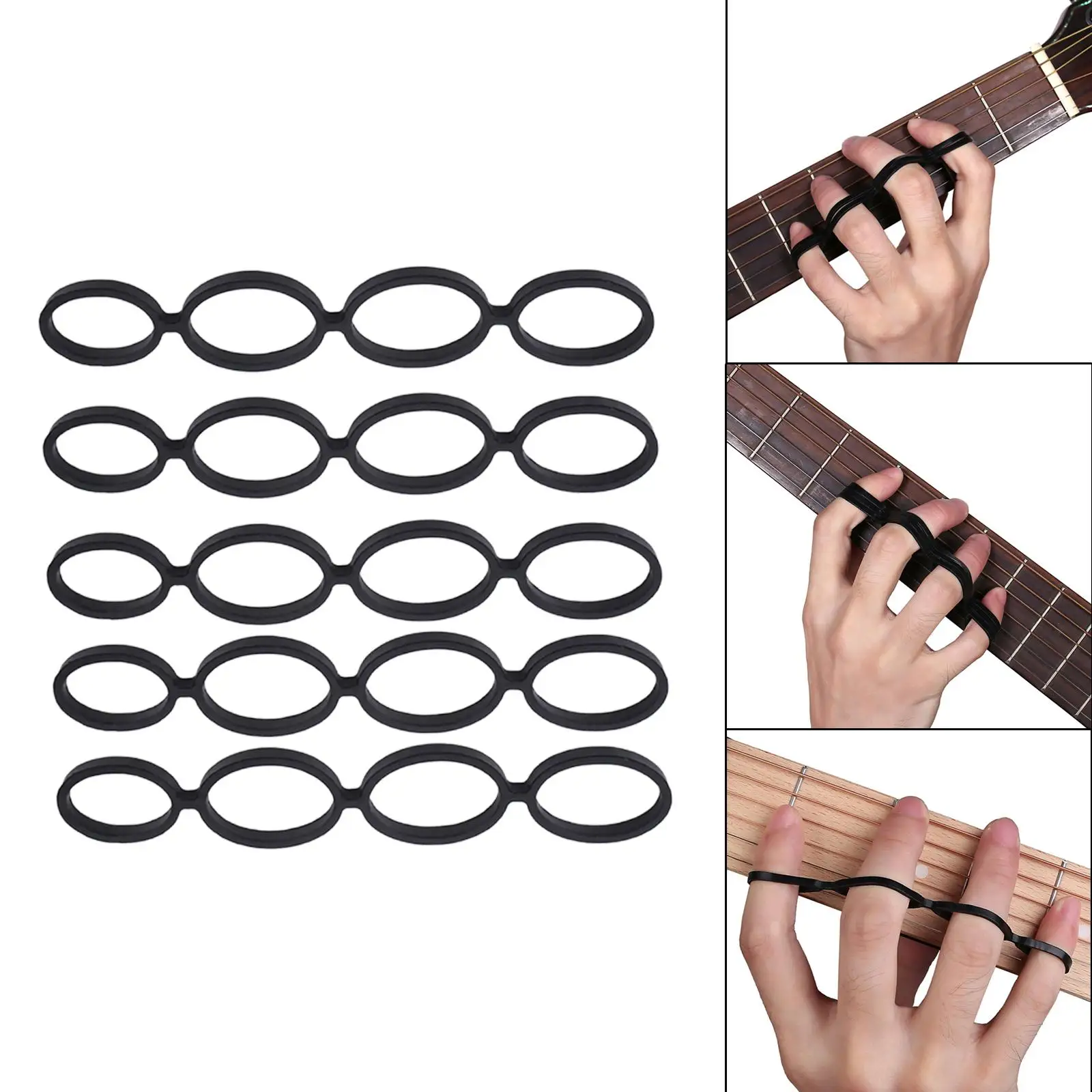 Resistance Training Bands Hand Grips Finger Exerciser Silicone Trainer Guitar Finger Speed System for Acoustic Training Parts