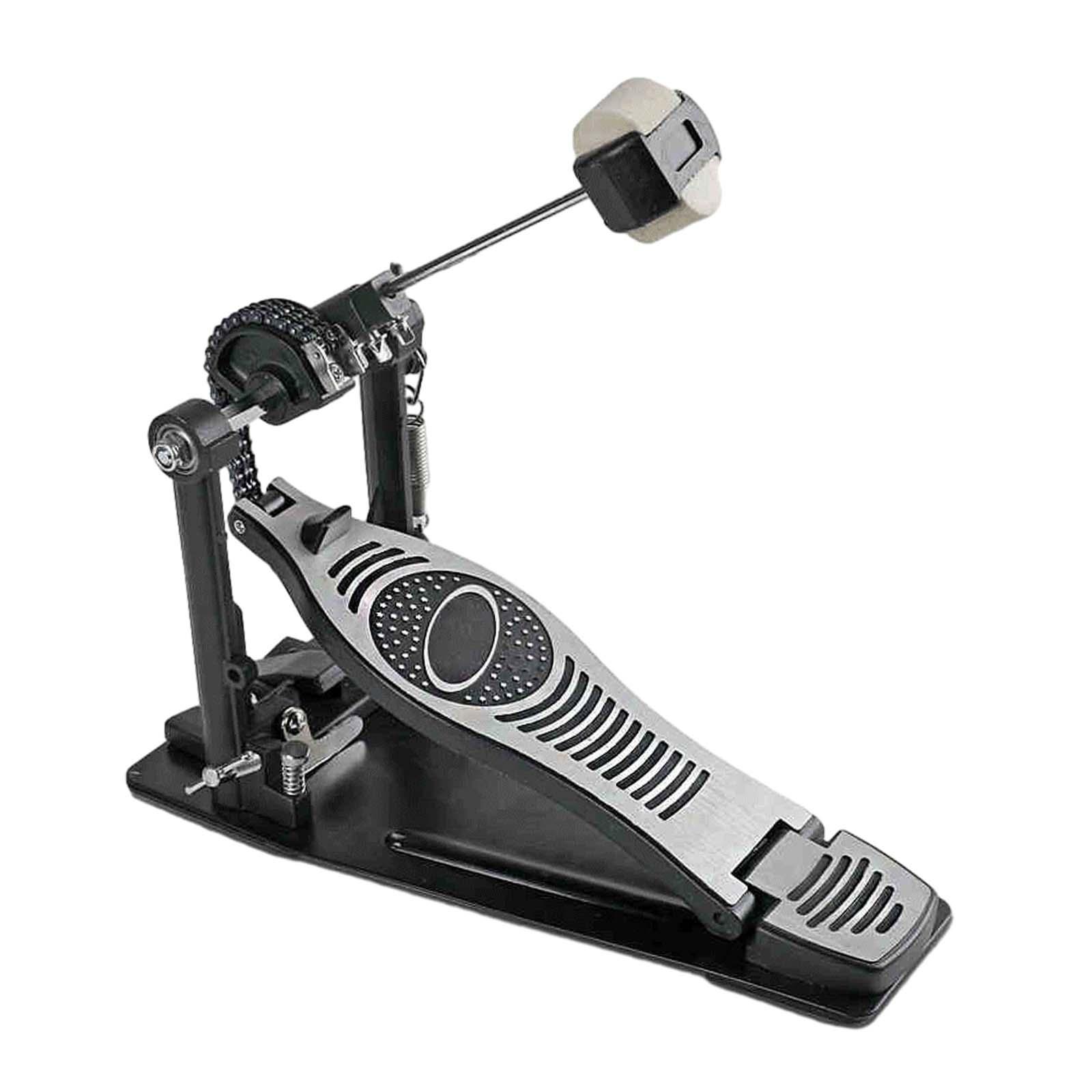 Single Bass Drum Pedal Durable Portable for Beginner Pro Drummers Jazz Drums