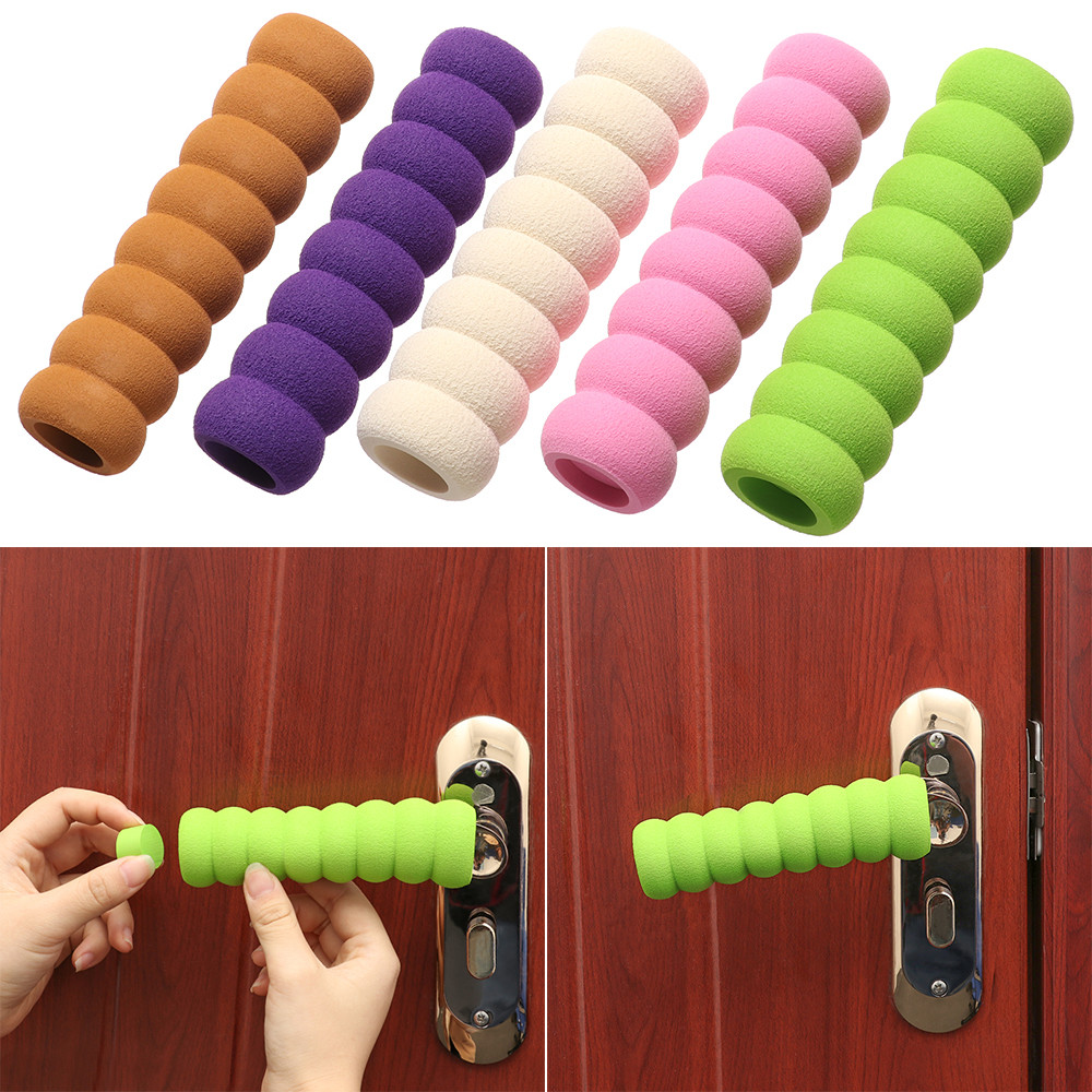 Description Picture 2 of item2Pcs Soft Foam Door Handle Protector Cover Doorknob Guard Protector Anti-collision Door Stopper Safety Baby Children Protection