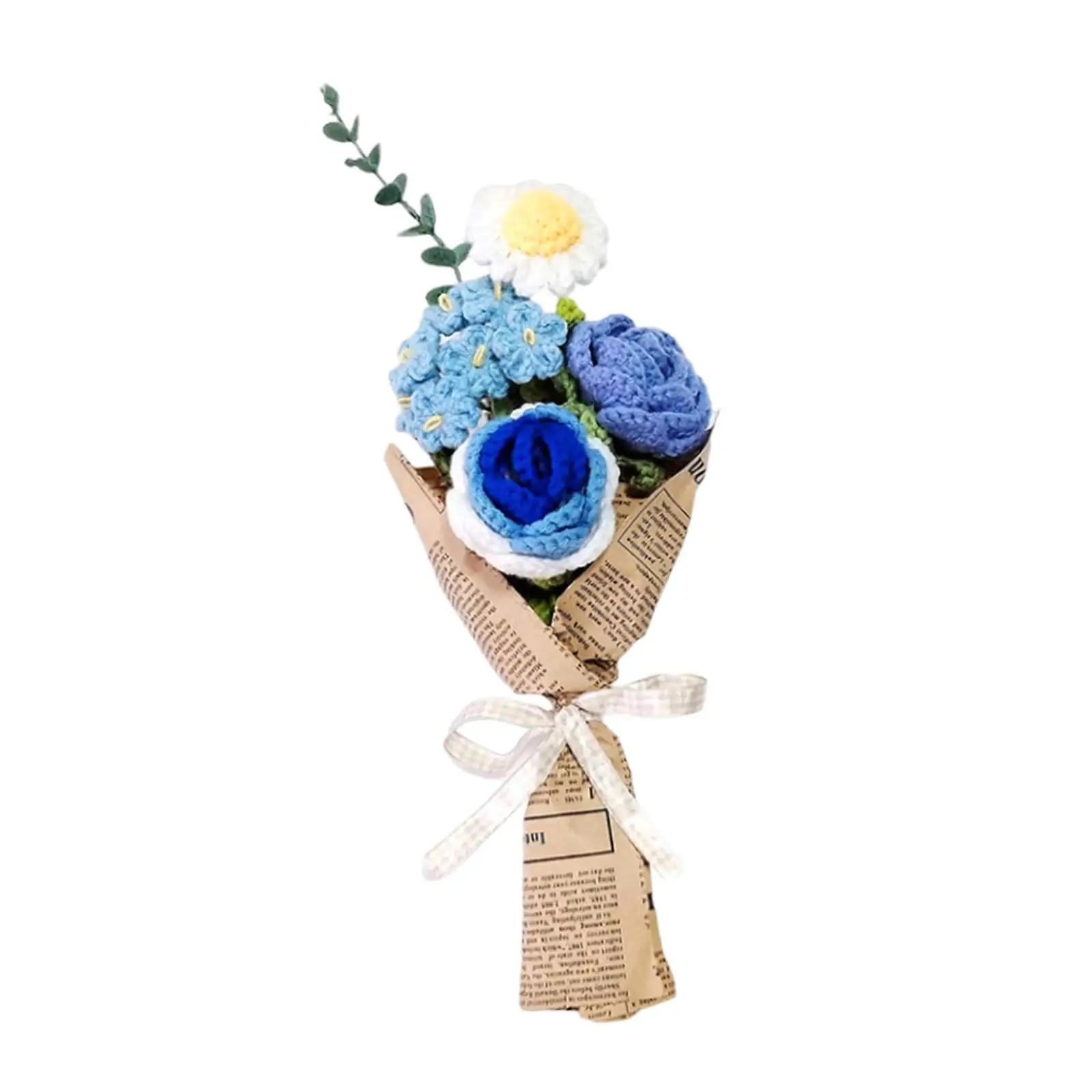Crochet Flower Bouquet Home Decor Finished Product Crochet Bouquet by Professional Craftsmen for Family, Friends and Neighbors