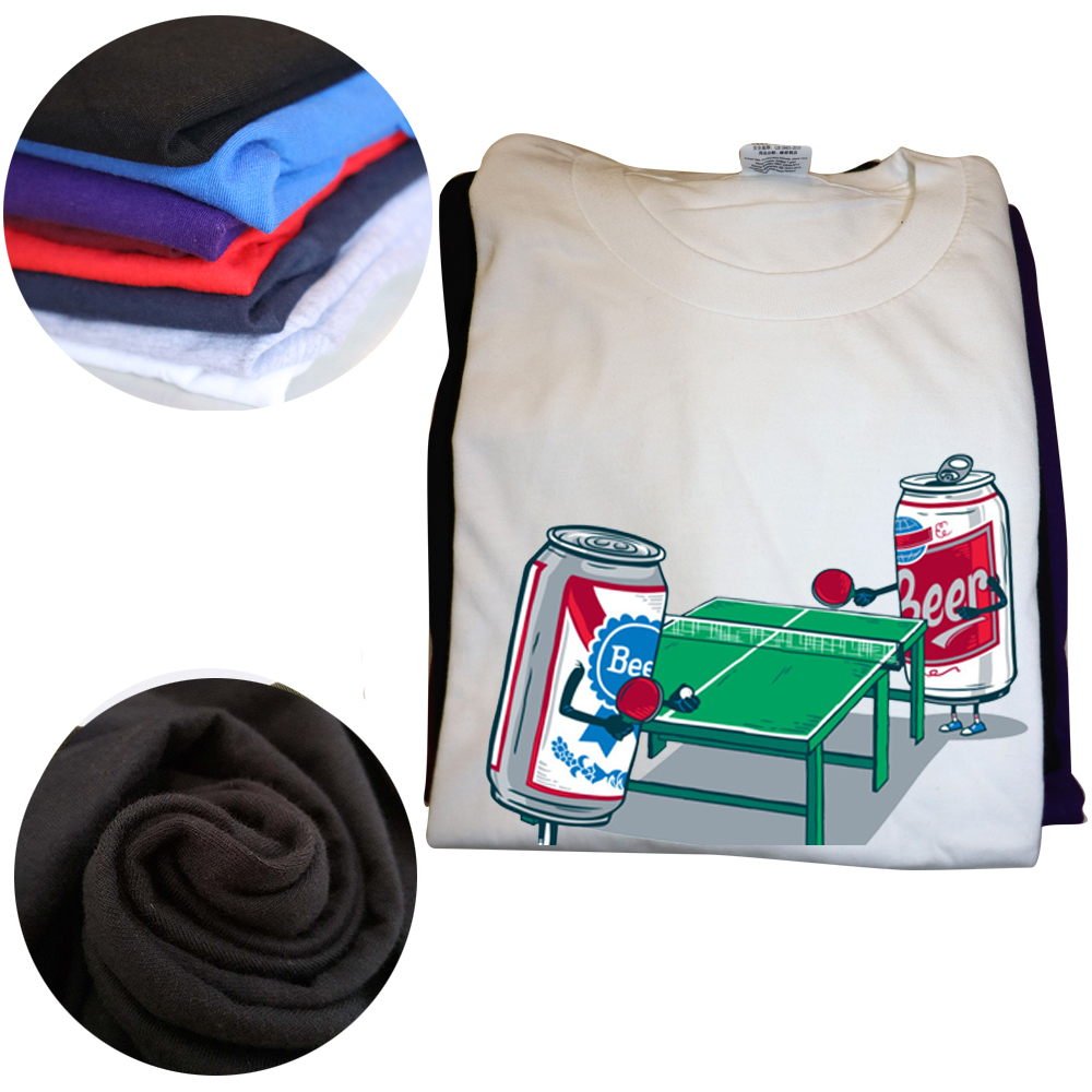 Lustige Tischtennis Ping Pong Bier Pong T Shirts Grafik Baumwolle Streetwear Kurzarm Geburtstagsgeschenke Sommer Stil T-shirt Männer – Detail 3