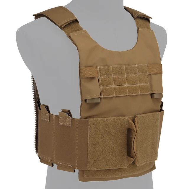 Tactical Low Vis LV-119 Plate Carrier Slick Lightweight Body Armor Airsoft  Vest