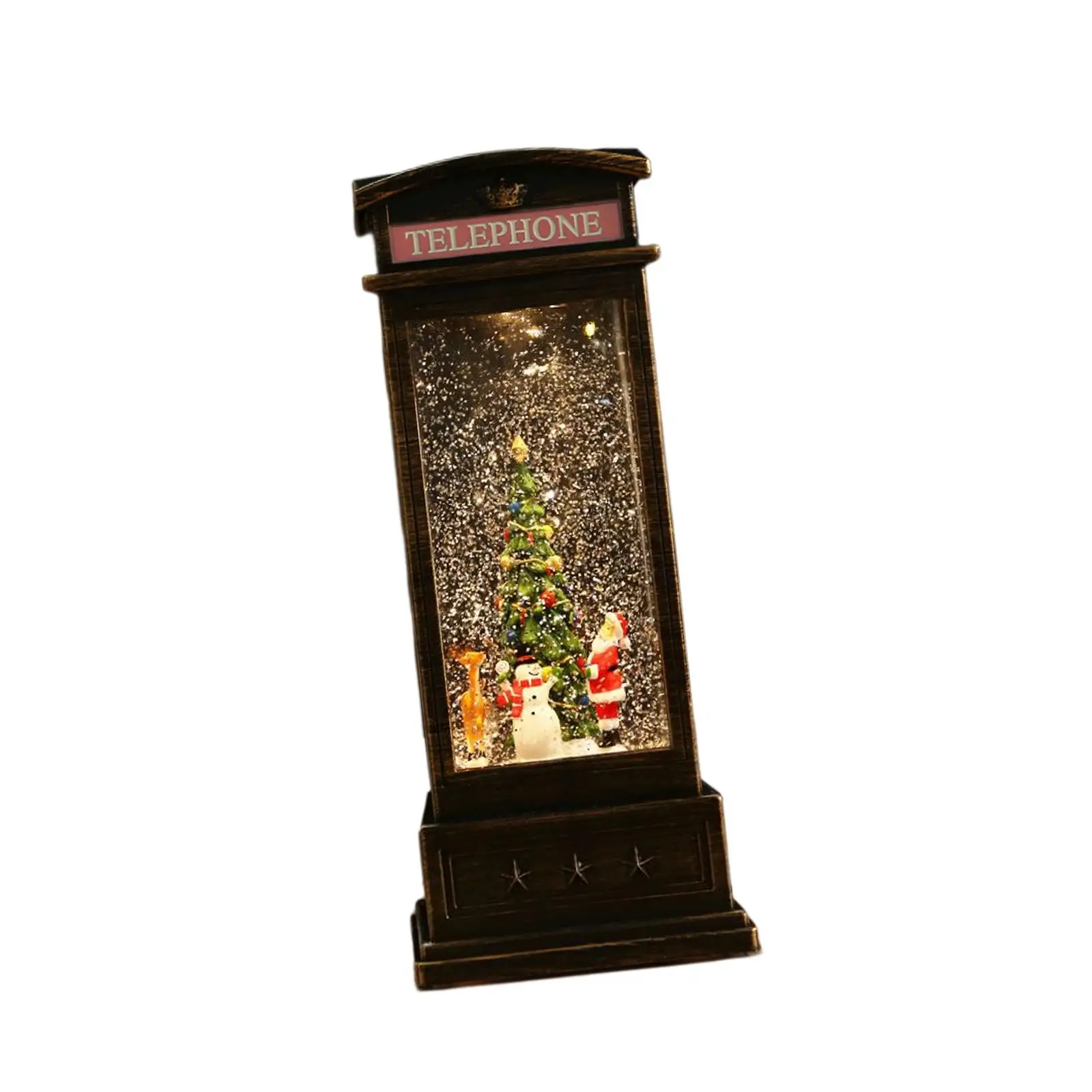 weddingfavor2016 Glittering Christmas Music Box Lantern Rotating for Holiday