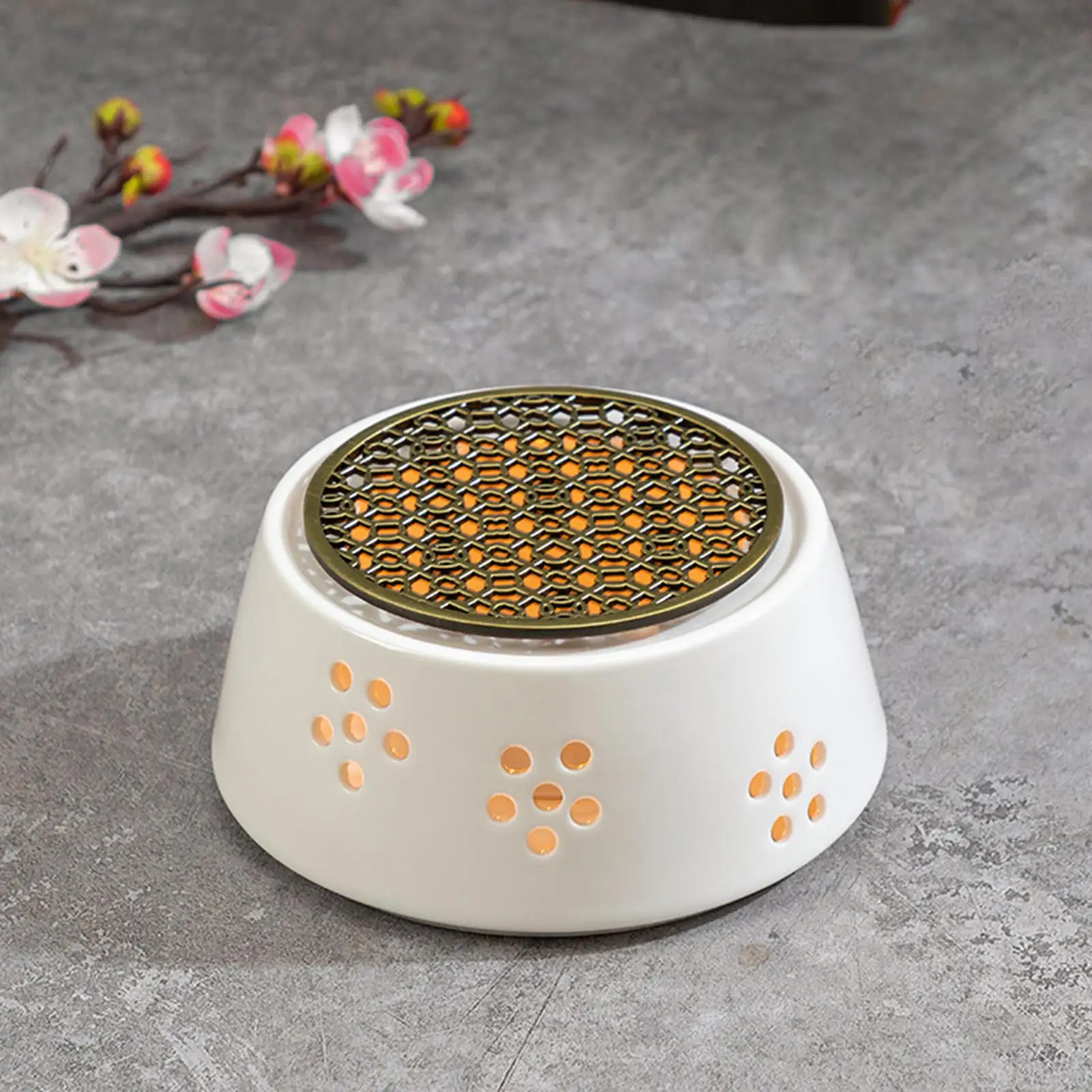 Ceramic Teapot Warmer Heating Coffee Milk or Tea Tea Warmer for Bedroom Living Room Home Ceramic Teapots Heatproof Pots