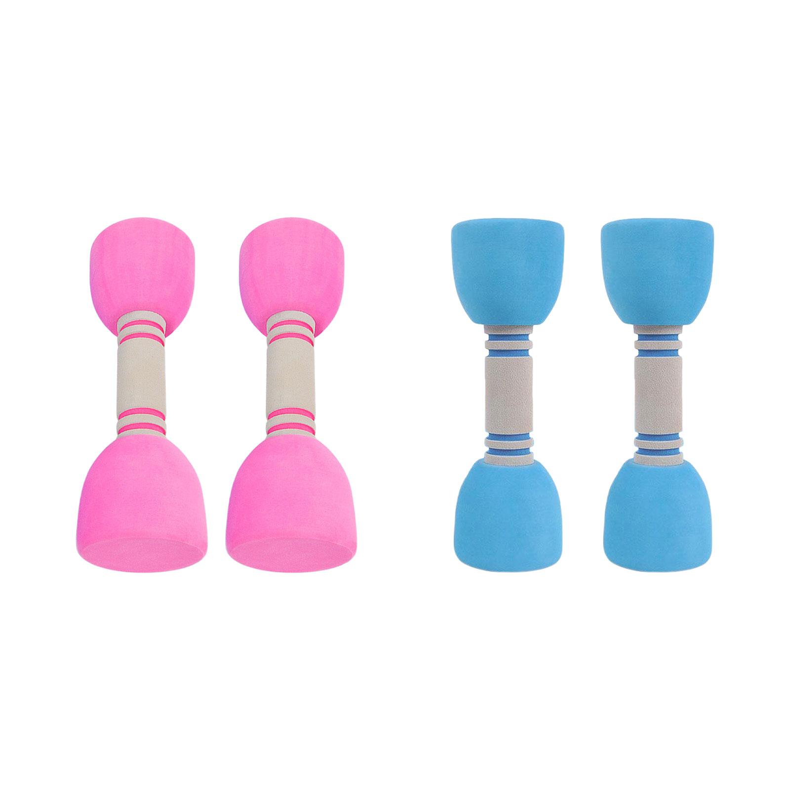 2x Kids Dumbbells Non Slip Equipment Sport Toy Children Barbell Exercise Dumbells for Sports Home Gym Fitness Workouts Girls