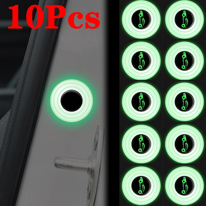 10Pcs Car Door Shockproof Pad Silent Gasket Shock-absorbing Stickers Car Trunk Sound Insulation Pad Thickening Cushion Stickers custom decals for trucks