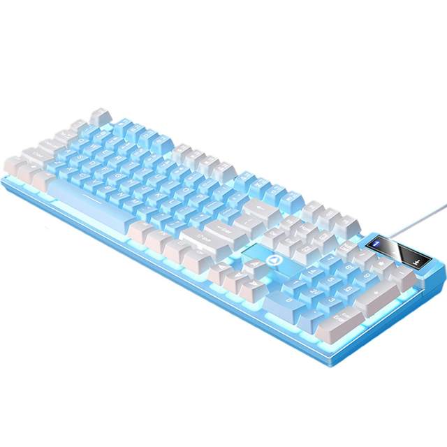 Gaming Keyboard USB LED Lighting Effects 104 Keys for Computer PC