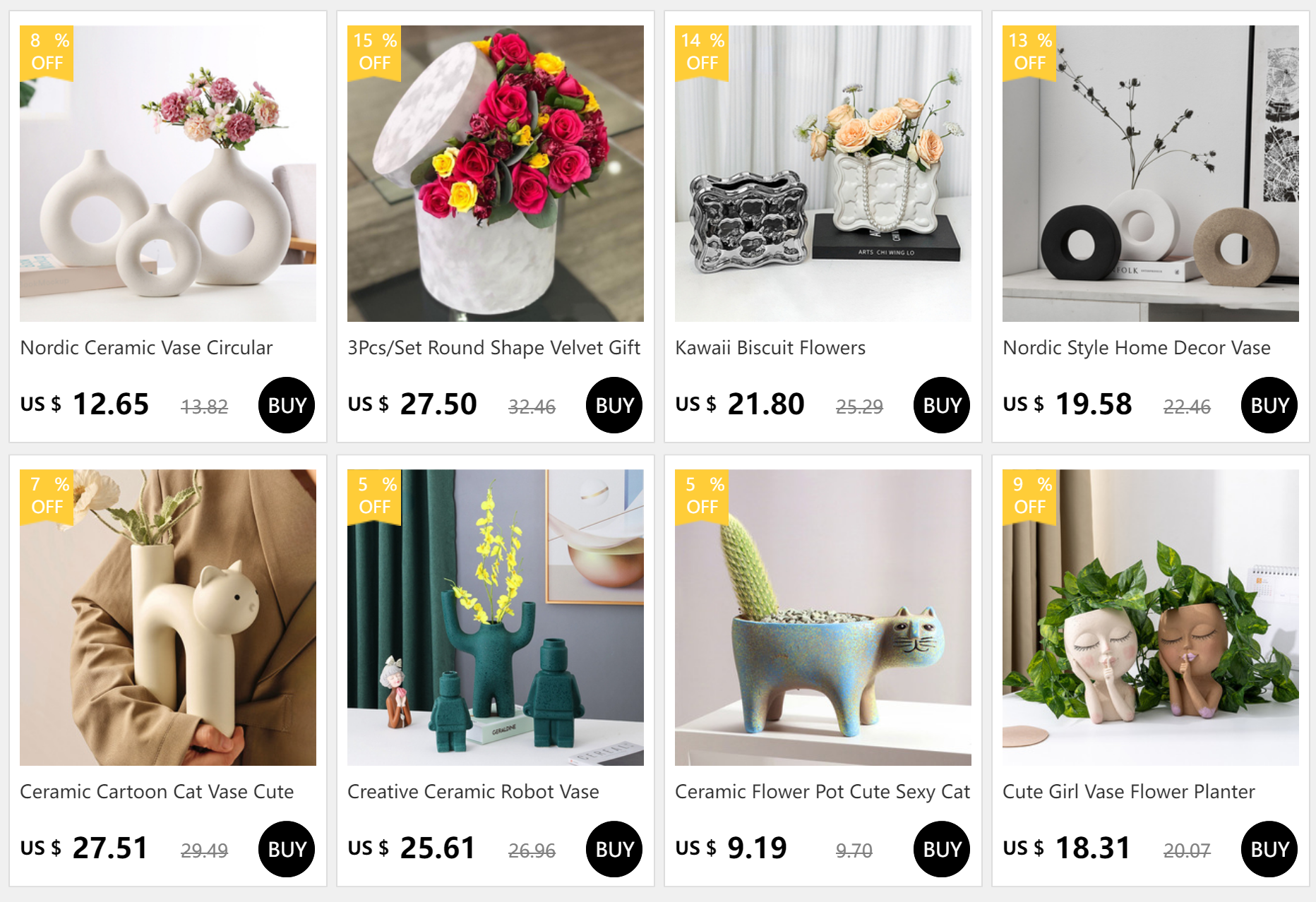 Generic Garden Flower Pot Animal Shape Planter Wolf Lion Panda Owl