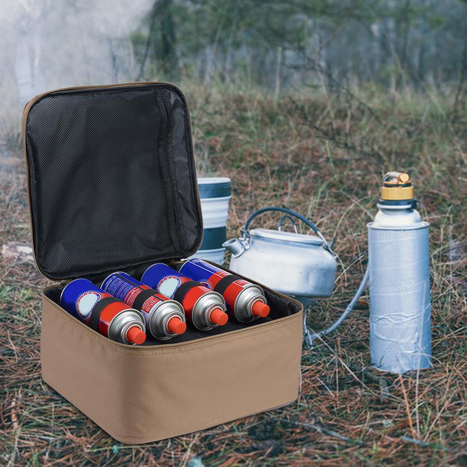 Gas Tank Storage Bag Multifunction Camping Gas Stove Carry Bag Gas Canister Bag for BBQ Traveling Road Trip Camping Tailgating