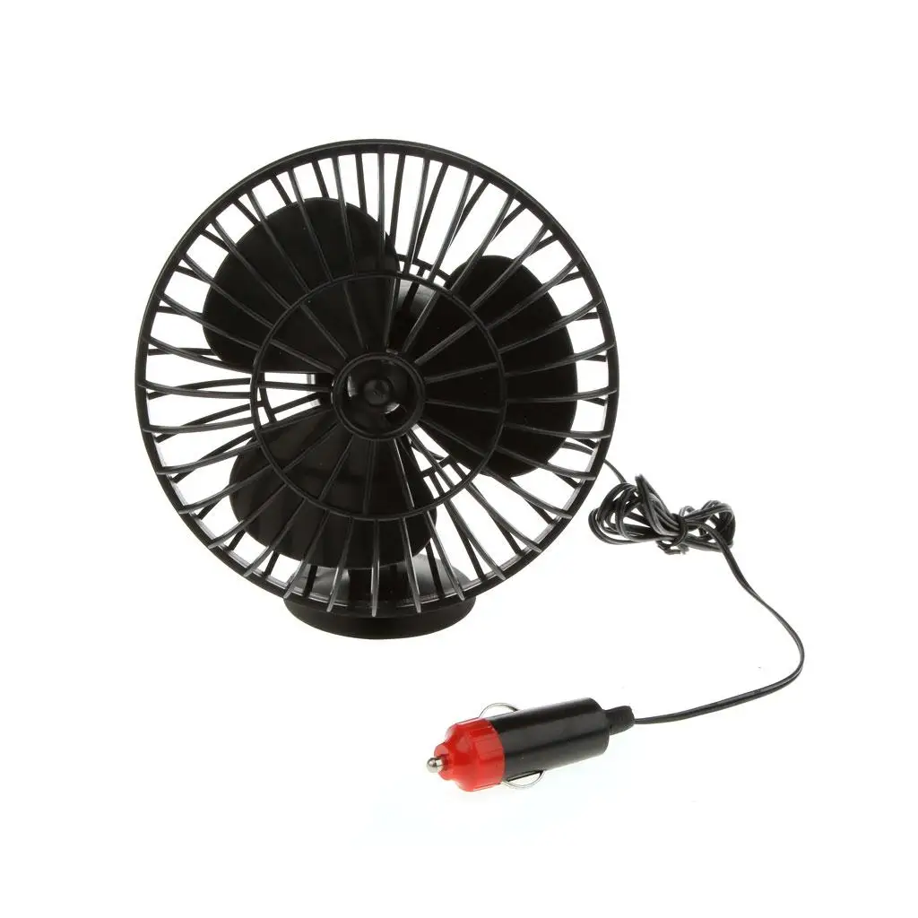 12v Cooling Fan Truck Motor Vehicle Air Cool Summer Adsorption Gift