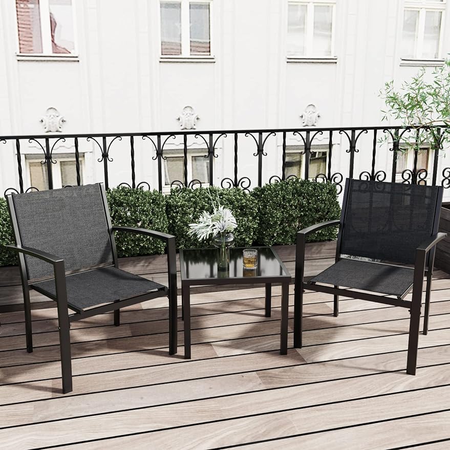 Title 2, Patio Furniture Set Outdoor Conversation Textil...