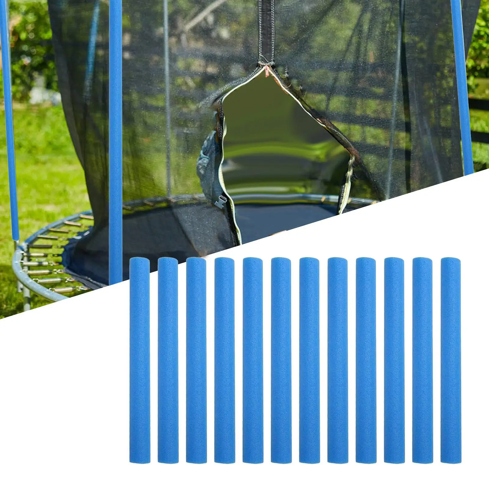 12x Trampoline Enclosure Pole Sleeves Replacement 40cm Protection Cover