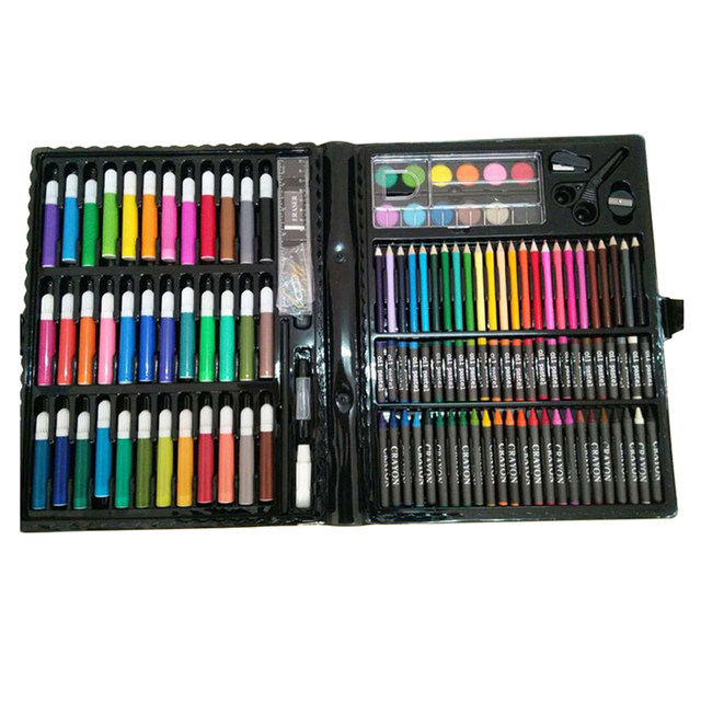 1 Set Drawing Painting Art Box Set Colored Pencils Portable For