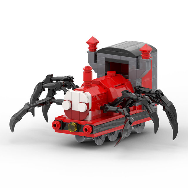 Moc jogo de terror choo-choo charles aranha trem bloco de construção  conjunto choo monstro thomased trem modelo de carro tijolos diy brinquedo