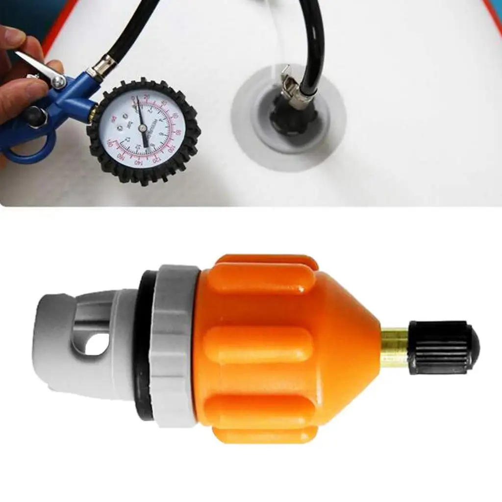 Electric Pump Adaptor Air Valve Stem Standard Conventional Attachment Rubber Raft Inflatable  Inflation Connector Accessories