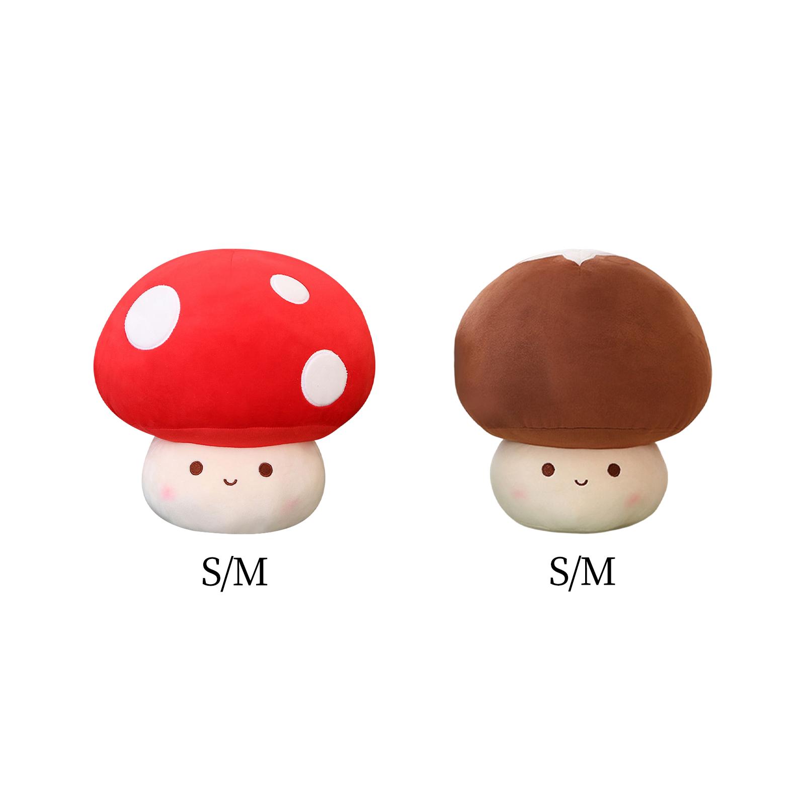 Adorable Mushroom Plush Toy Funny Collection Doll Toys Present Sofa pillow for Party Favors Bedroom New Year Birthday Children