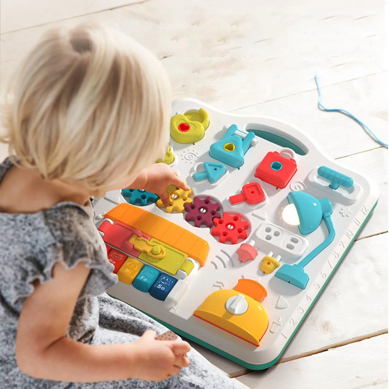 Learning Table Early Education toys Detachable with Leg Support Busy Table for Gift Girls