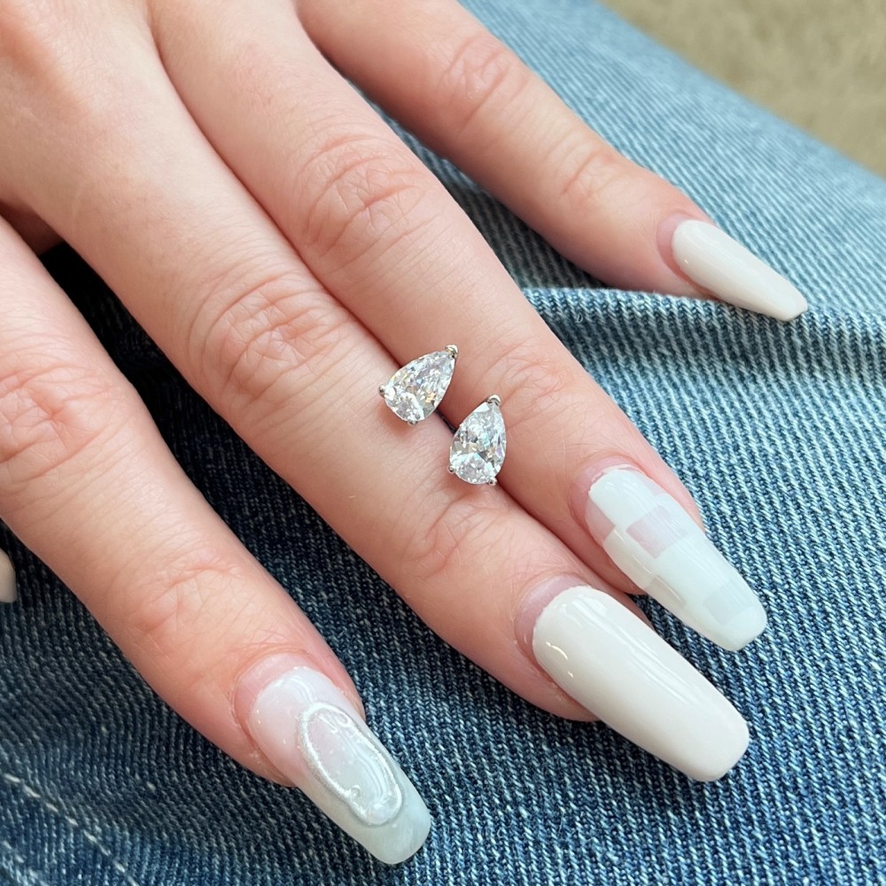 PuBang Fine Jewelry Ohrstecker aus 100 % 925er Sterlingsilber mit rosa Edelsteinen, im Labor hergestellten Saphiren, für Damen, Geschenke, Großhandel – Detail 3