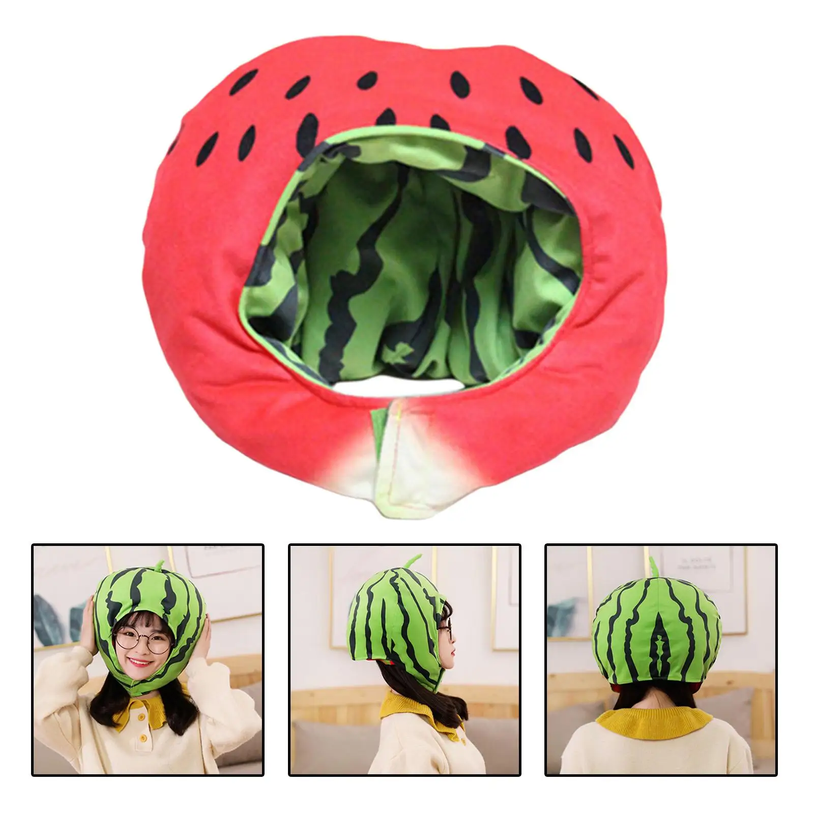 Funny Watermelon Hat Durable for Party Decoration Performing Props