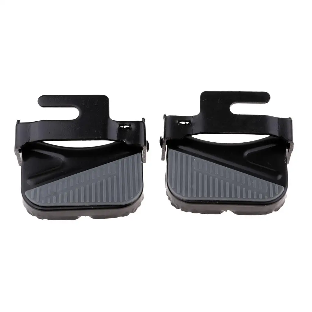 2x Mountain Pedal Rear Seat Foldable   Footrest Foot Stand