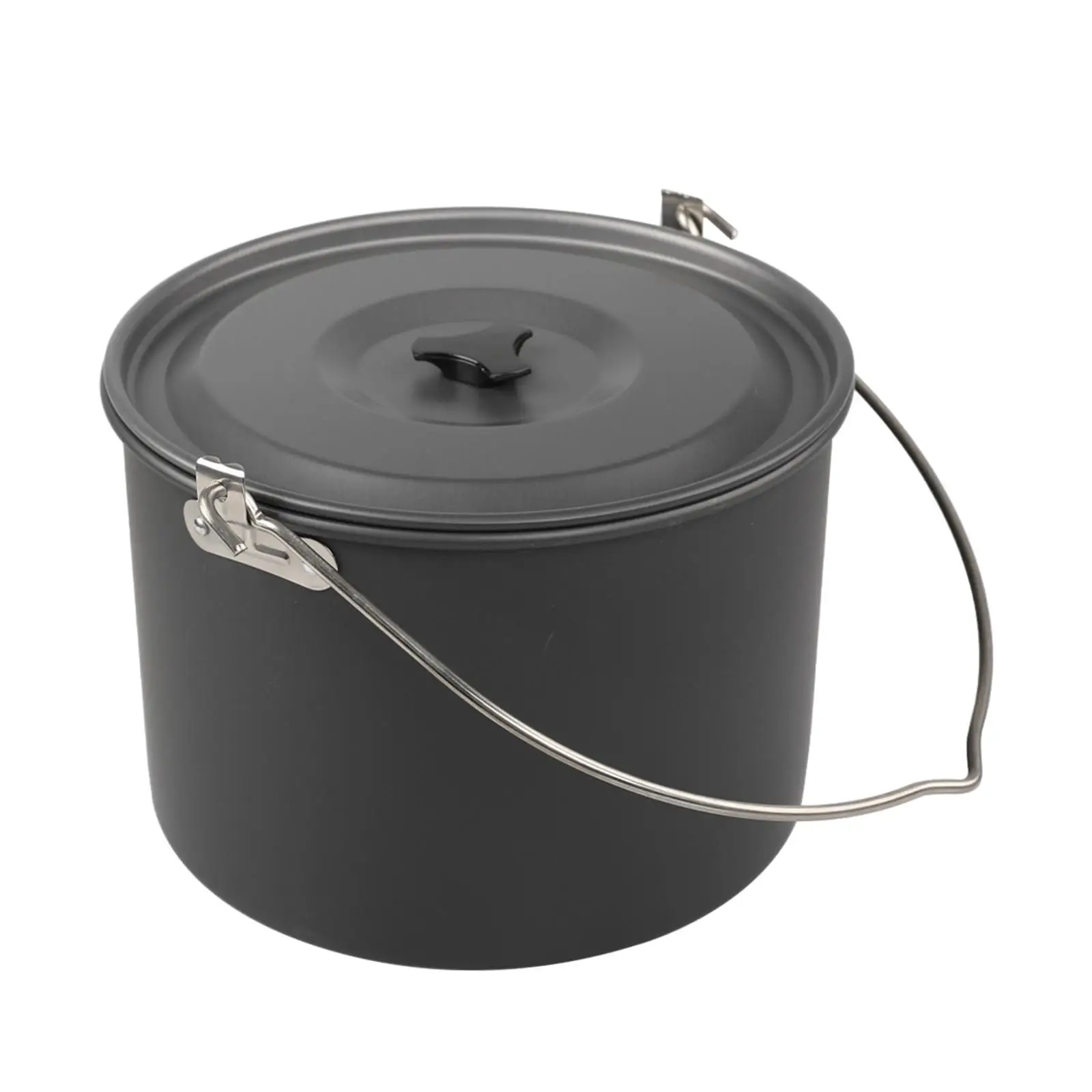 Cooking Pot High Capacity Lightweight Nonstick Camping Cookware Outdoor Pot Pan for Hiking Fishing Outdoor Survival Dinner