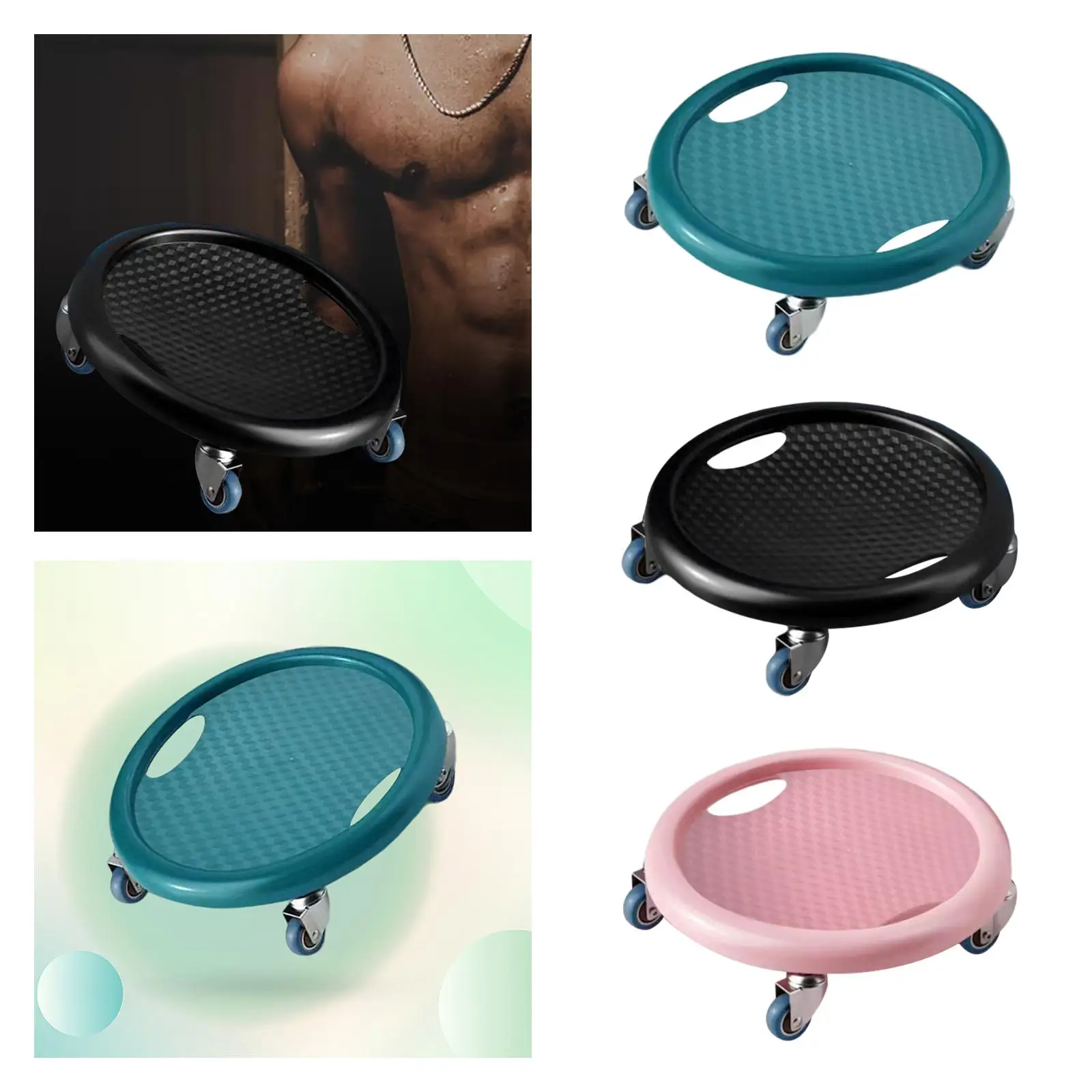 Abdominal Muscle Disc Fitness 4 Wheel Roller Sliding Equipment Disc Household Training New fitness Sport Equipments