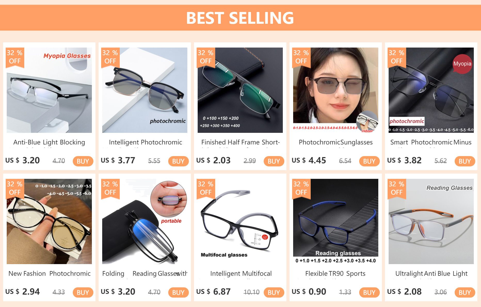 Neue Trendy Damen Lesebrille Anti Blau Licht Unisex Frauen Presbyopie Brillen Optische Weit Sicht Brillen Dioptrien 0 Bis + 4,0 – Detail 1