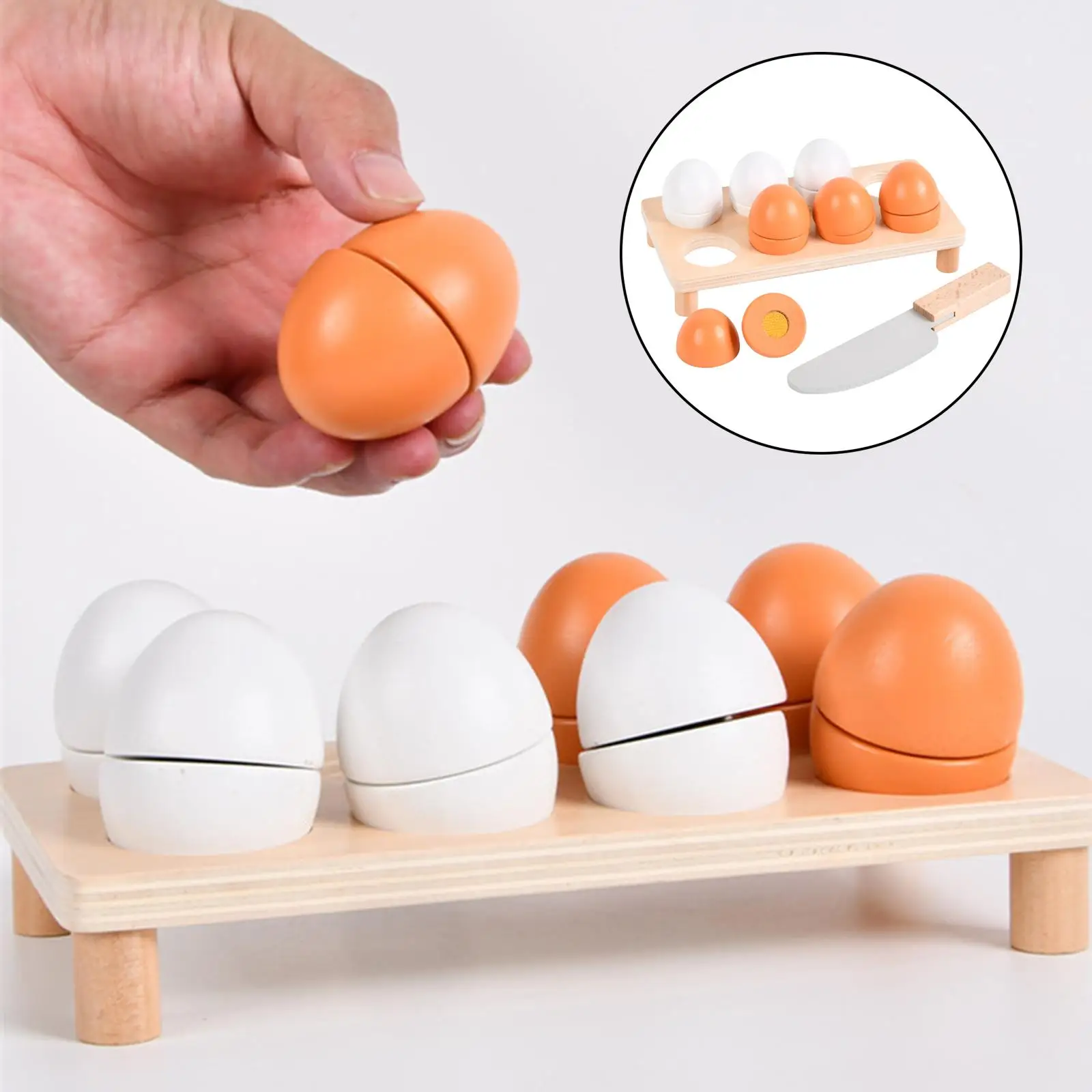 Pretend Kitchen Food Toy Educational Toy for Kids and Toddlers Wooden Realistic Educational Toy