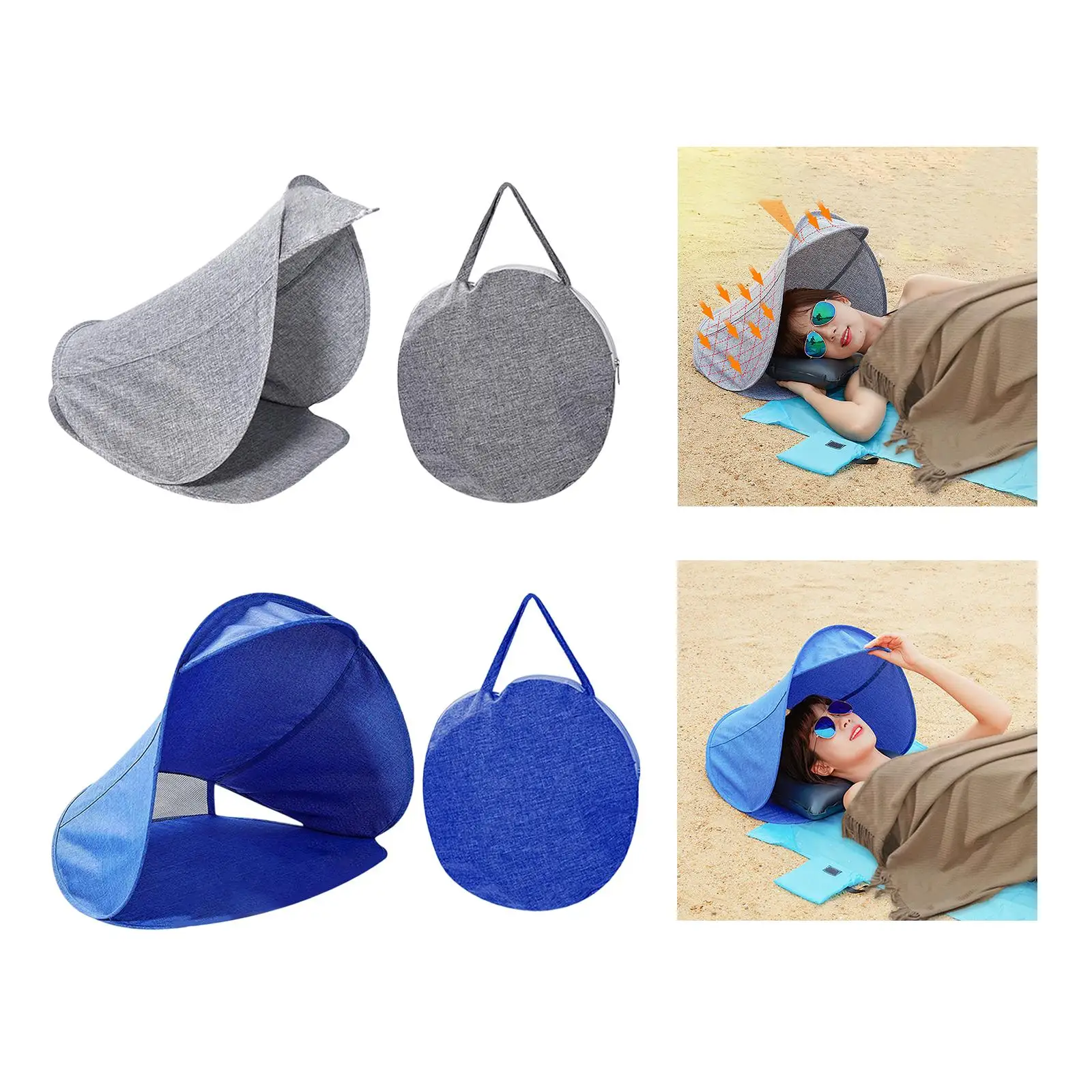 Sun Shelter Facial Umbrellas Breathable Head Tent for Outdoor Camping Picnic