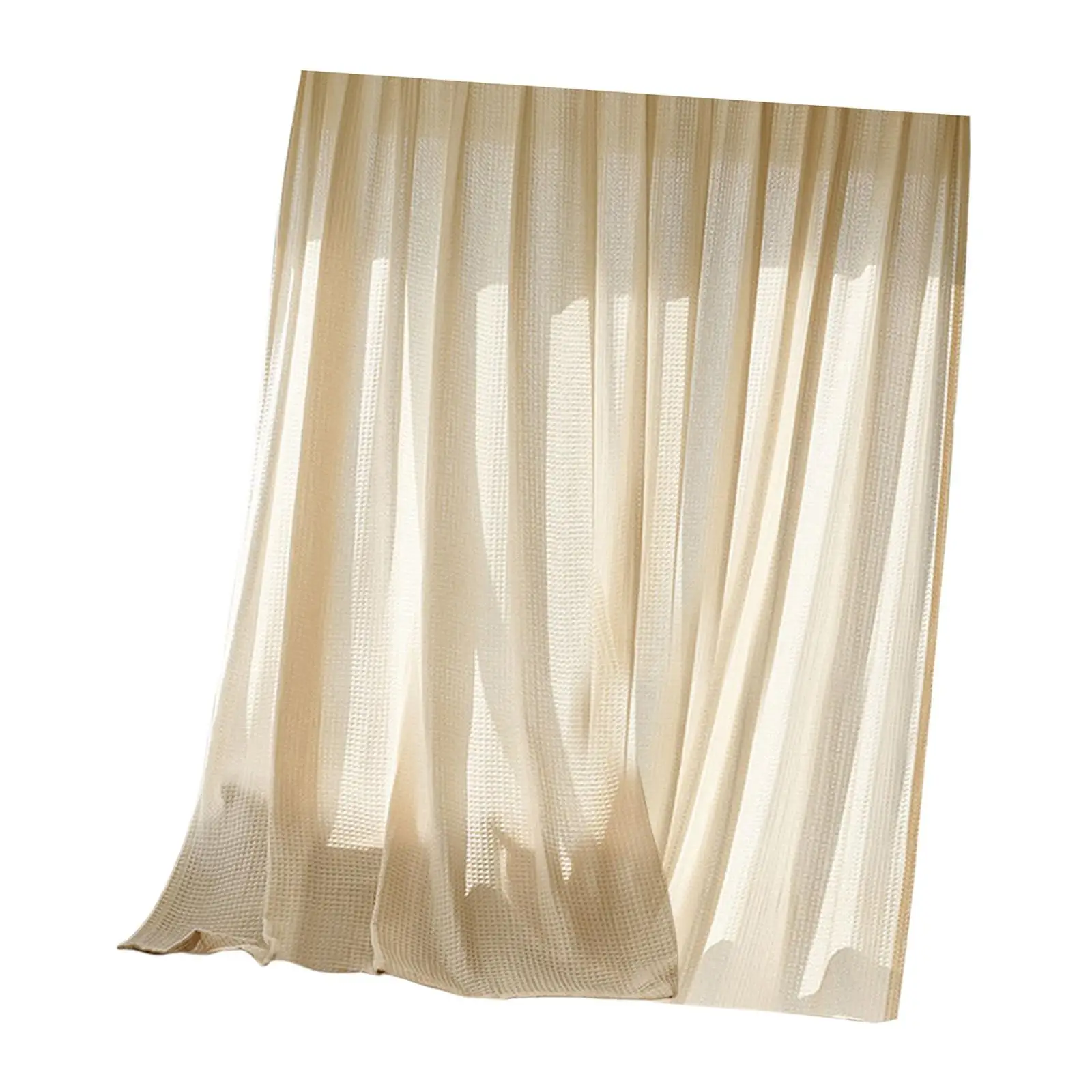 Lightweight Breathable Drapes Door Curtain Window Curtain Elegant Panels for Bedroom Study Living Room Office Decor