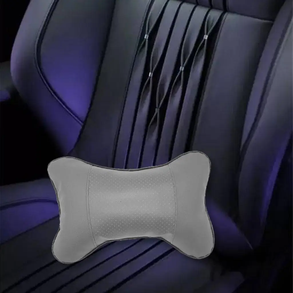 Comfortable Car Neck  Einfach zu installieren 26x18cm Leather Breathable    Headrest Neck Support  for Car Driving