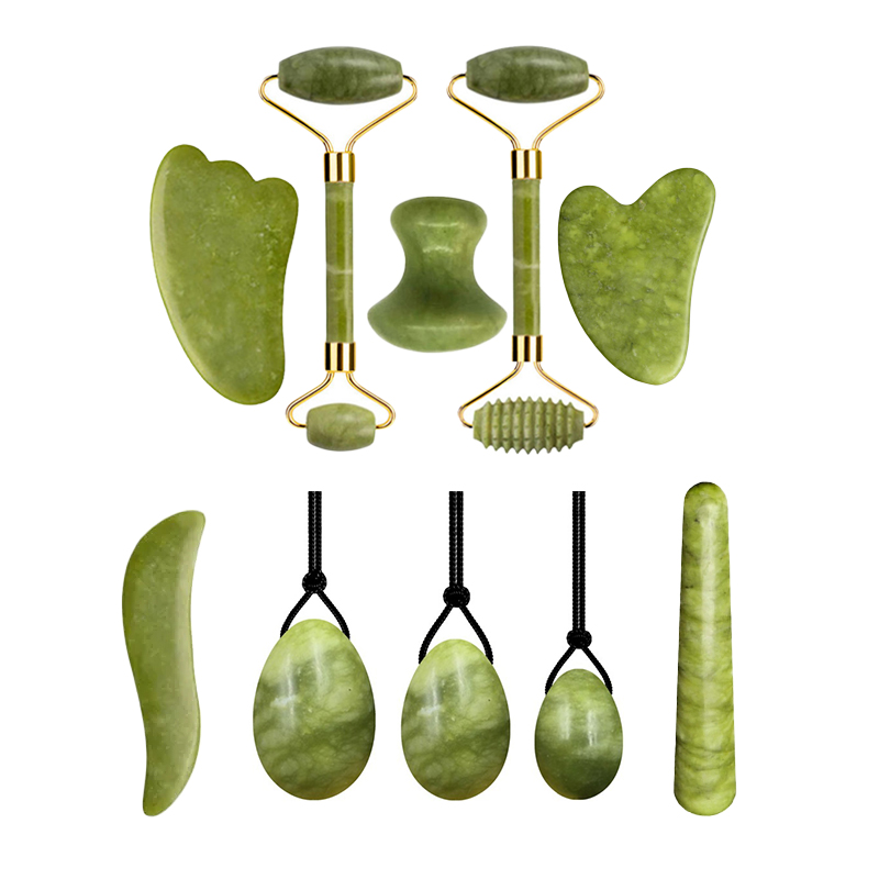 Best of 1PCS Jade Roller Gua Sha 100% Natural Stone Gouache Scraper Massage Facial Skin Care Yoni Egg Muscle Massage Body SPA Anti-Aging Reviews & Tips