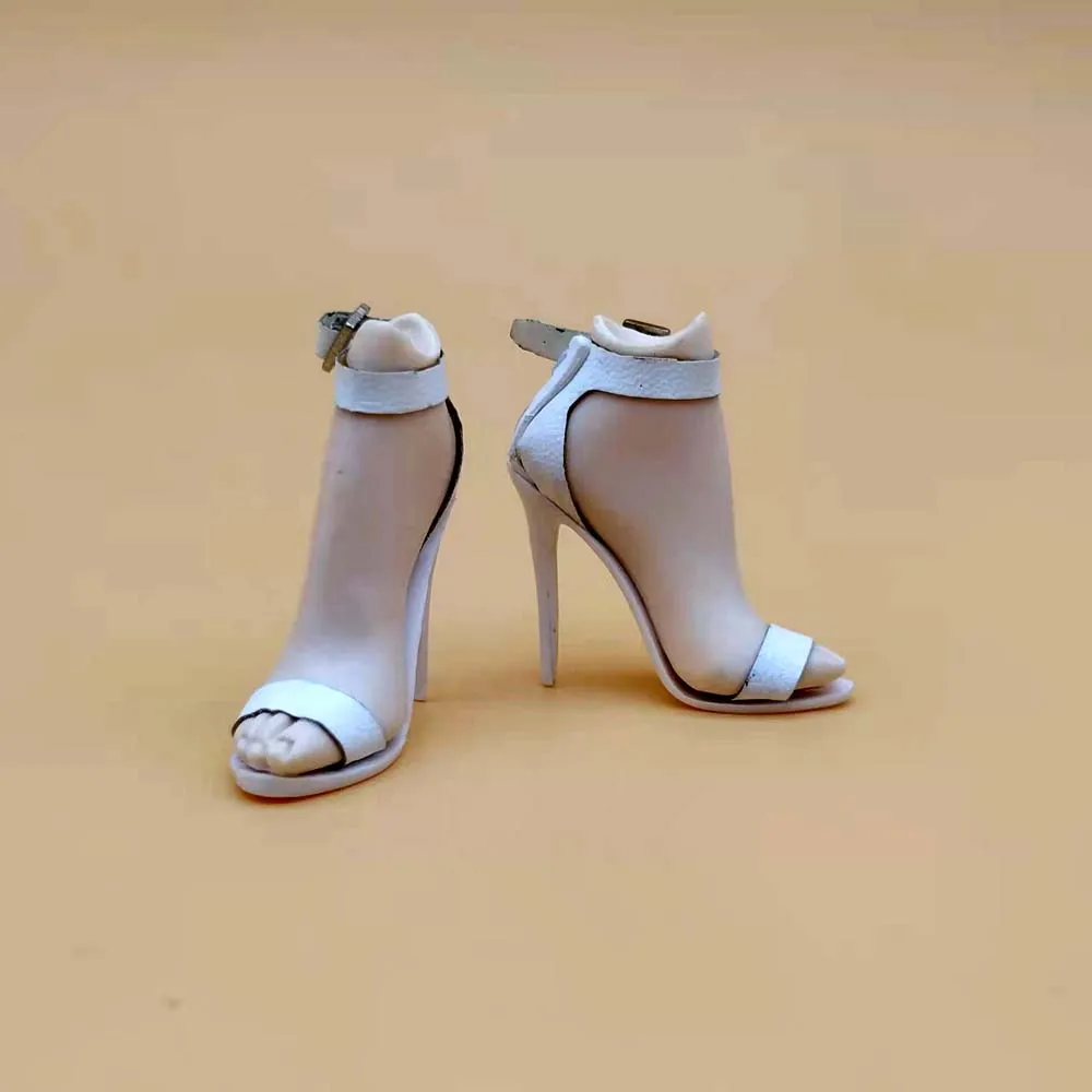 1/6 Scale Wheat-colored Female High-heel Feet For 12" Womens Figure Doll Toys 
