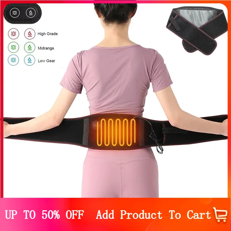 Best of Electric Heating Waist Pad Massager USB Belt Vibration Warmer Compress Therapy Lumbar Back Support Brace Pain Relief Reviews & Tips