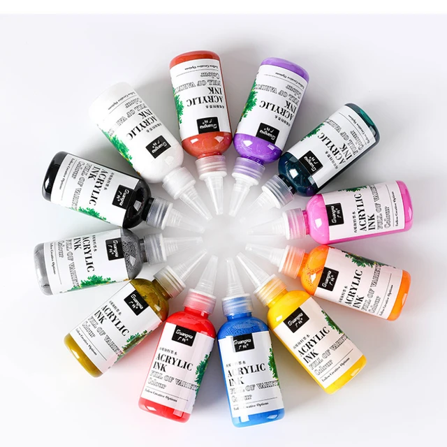 Liquitex Professional Acrylic Ink 6 Colorsx30ml Aqua/Essential/ Iridescent  Color Set Super-Fine Artist Pigments Fine Art Paint - AliExpress