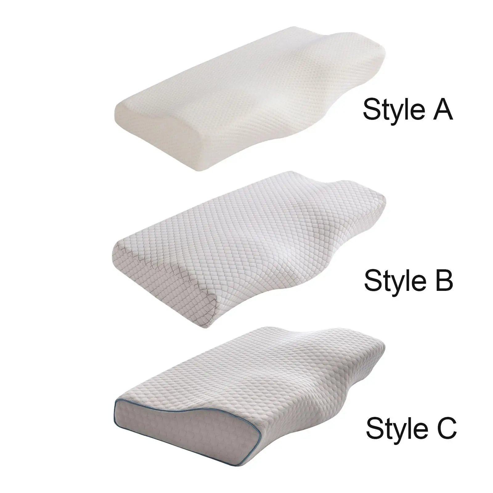 Butterfly Shaped Neck Pillows Cervical Memory Foam Bed Support Pillow for Side Sleepers Home Bedroom Sleeping Adult