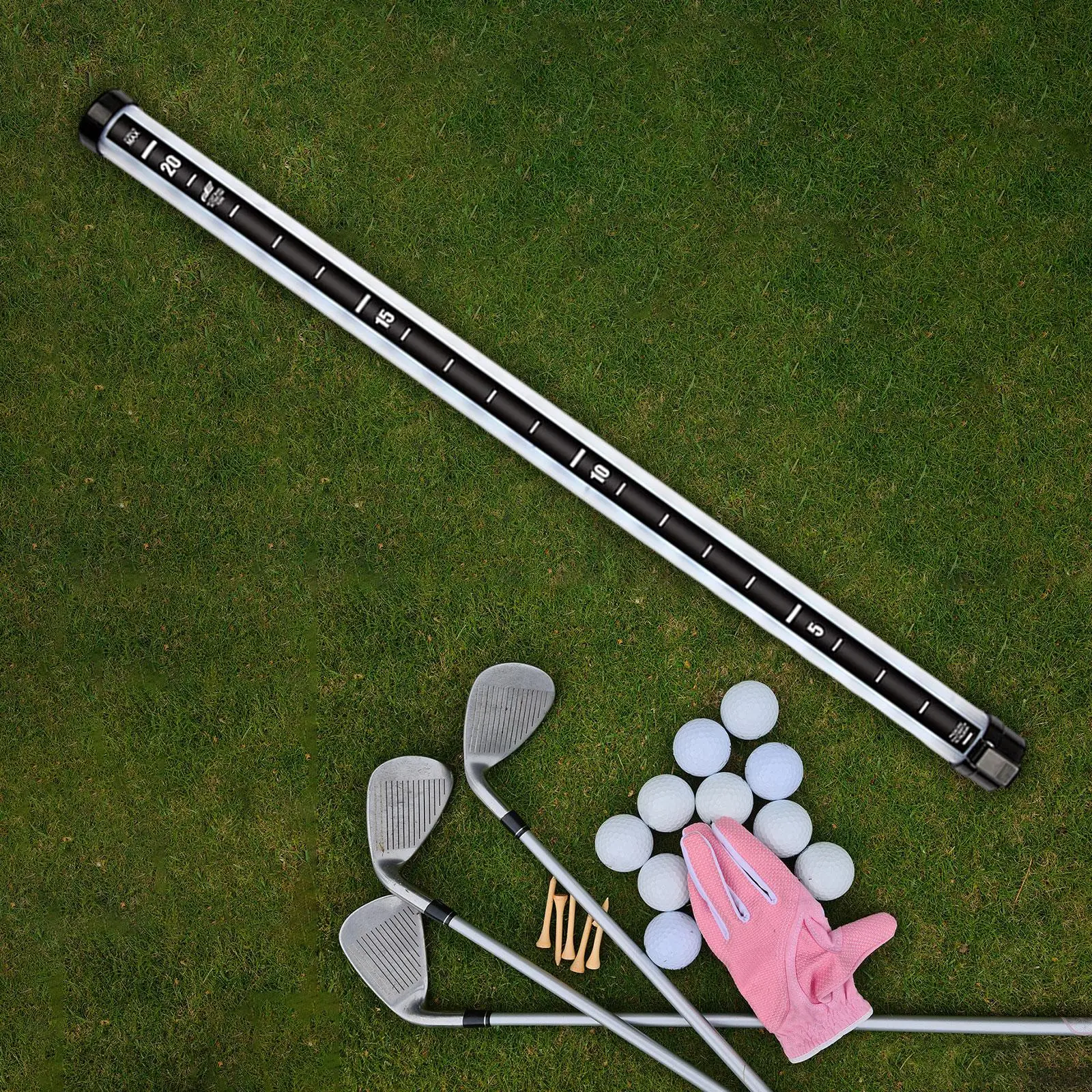 Golf Ball Retriever Collector, Golf Grabber Aluminum Golf Ball Shag Tube, for