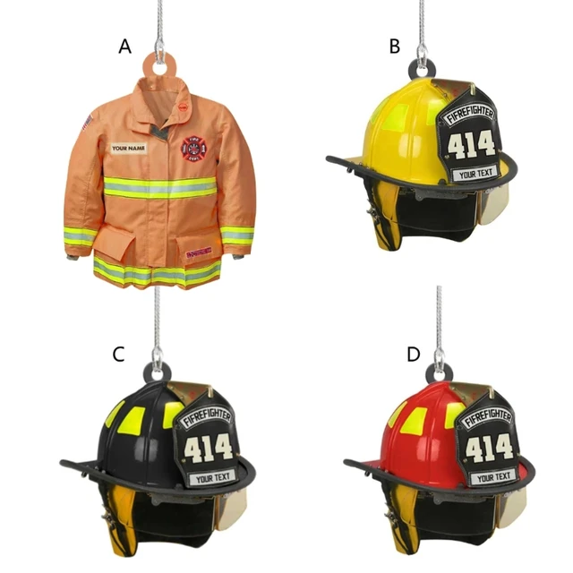 Precioso adorno casco bombero, dijes colgantes acrílicos para niños,  adolescentes y adultos LX0E - AliExpress