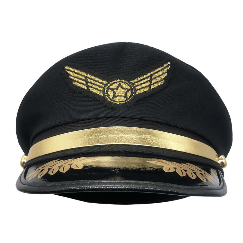 Ausgefallener Militär-Partyhut Bühnenshow-Kappe für Erwachsene Cosplay-Aufführung Unisex Bühnenshow-Accessoire – Detail 3