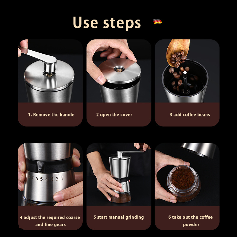 Title 5, Manual Coffee Grinder Home Portable hand Coffee...