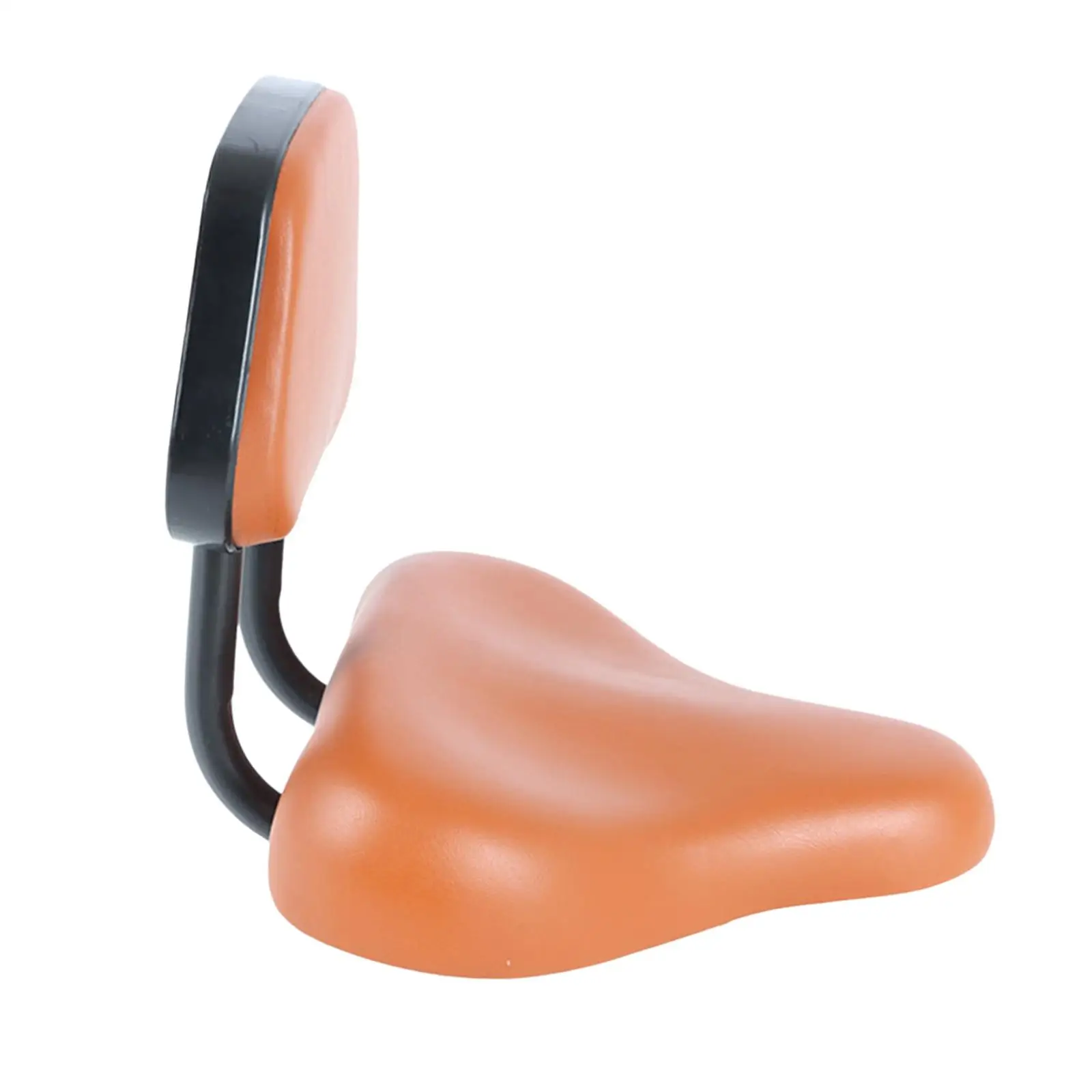 Breathable saddle seat with backrest safety back