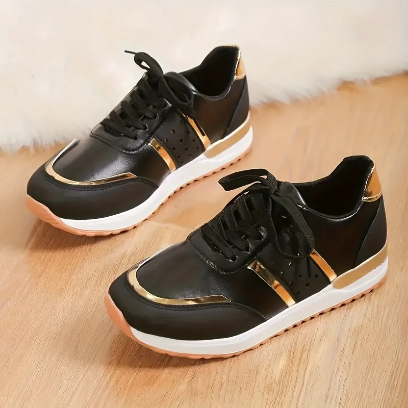 Black Women Casual Low Sneakers sold by 100 Spartans