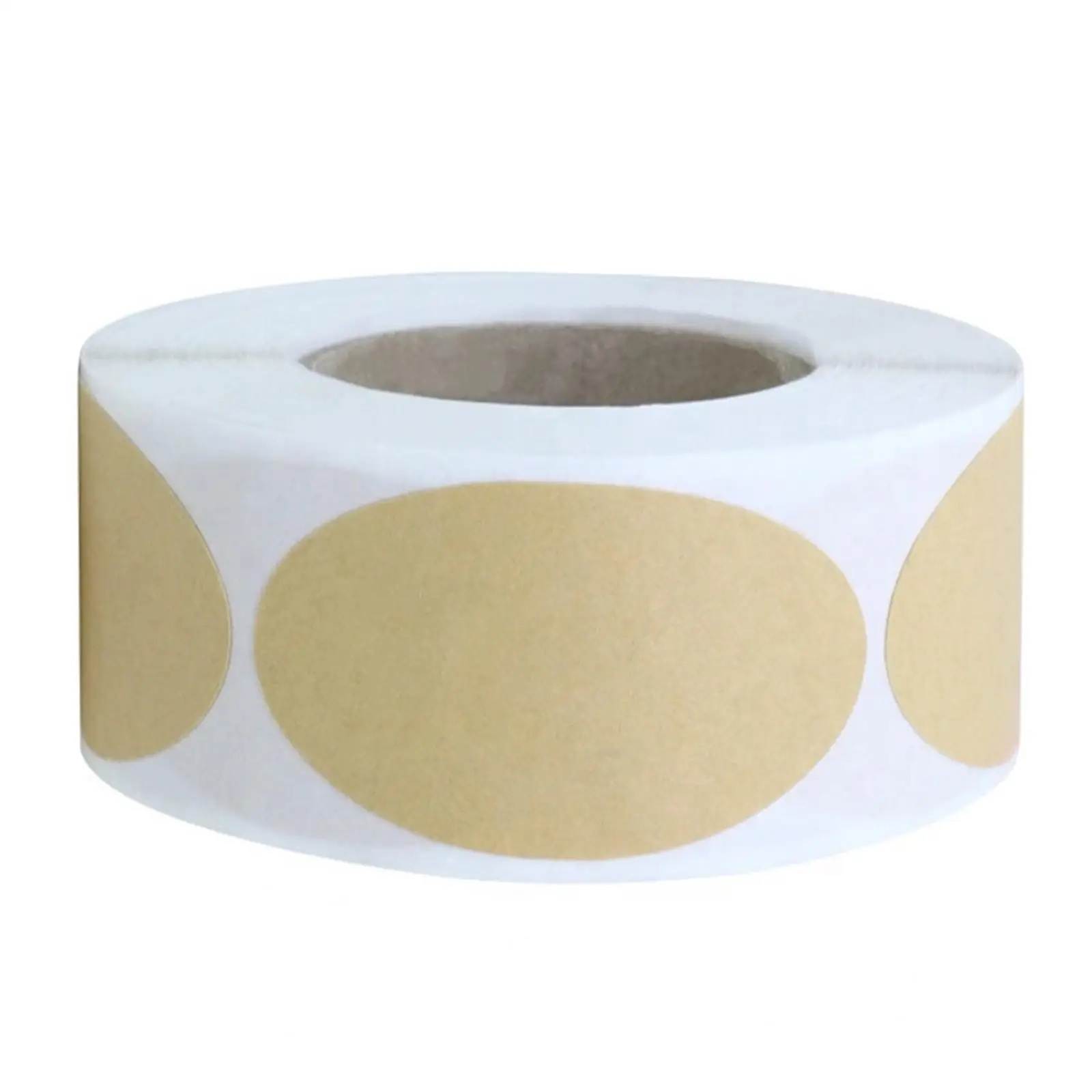Kraft Paper Stickers 250 Pcs/Roll for Handmade Items Wrapping Greeting Cards