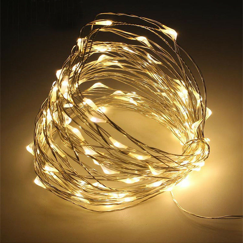 String Lights 1-20M Waterproof Wire Garland Fairy Lights Birthday Wedding Valentine Christmas Decor Holiday Outdoor Garden Party