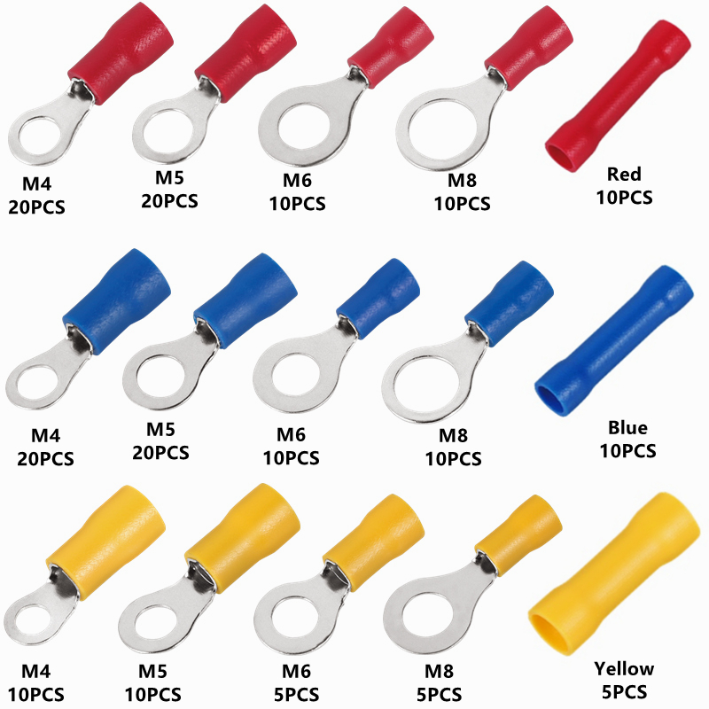 Conectores de cabo de fio elétrico isolado,