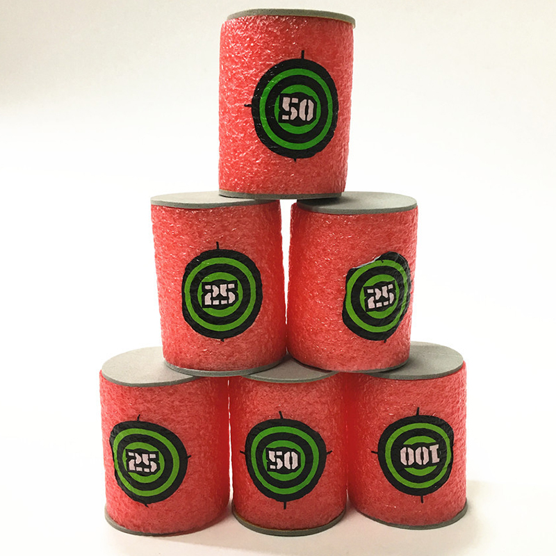 7.2cm 100pcs for Nerf Soft Bullets Darts Round Head Refill Sponge Darts Kids Children Toy Gun Bullets for NERF N-Strike Blasters