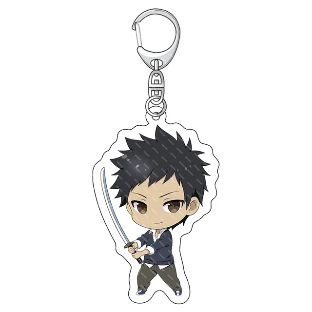 1 Pcs Cute Anime Katekyo Hitman Reborn Cosplay Keychains Sawada Tsunayoshi  Figures Acrylic Pendant Keyrings Bag Charm Gift Toys