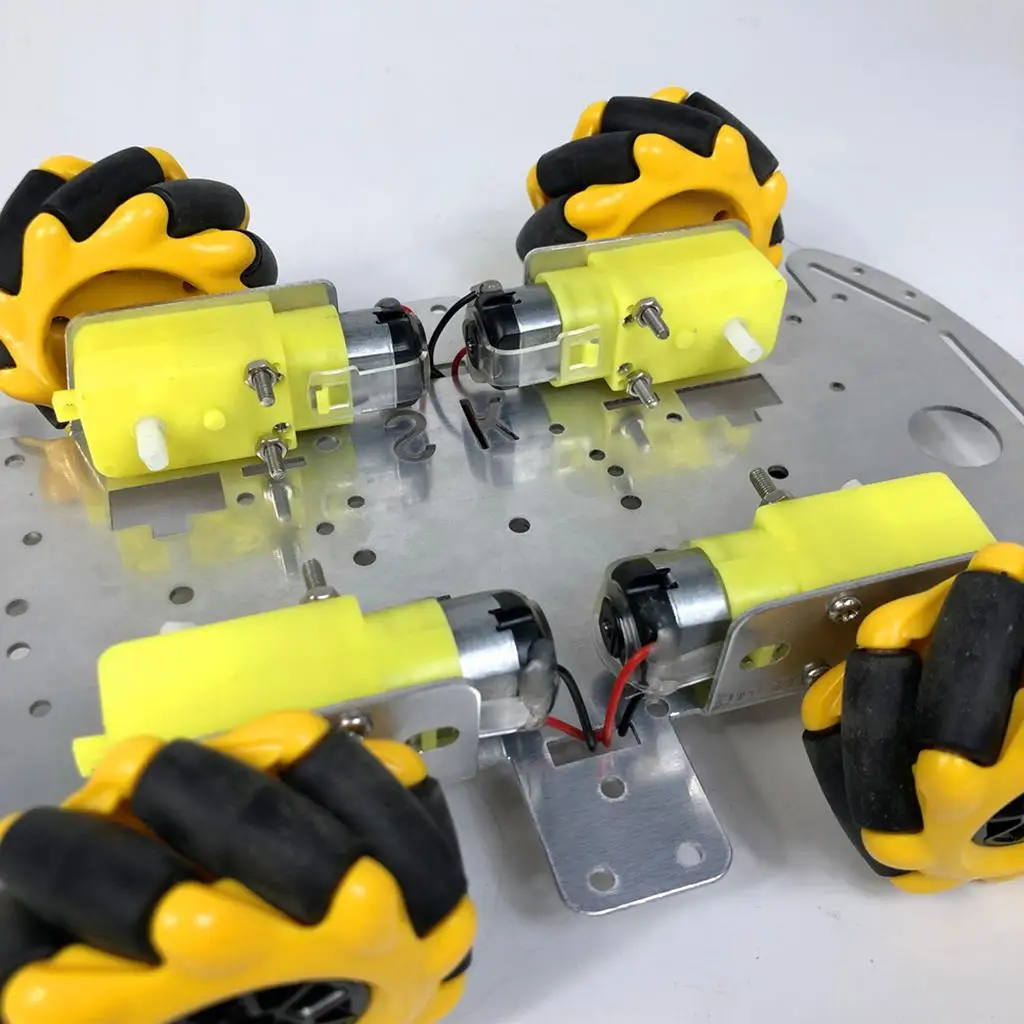 4WD   Robot      Car   Chassis   DIY   Kits   Intelligent   Engine   TT   Motor   Omnidirectional