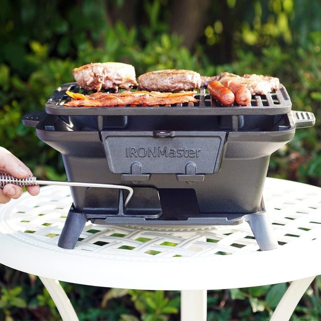 Indoor Outdoor Tabletop Portable Charcoal Mini Hibachi Grill