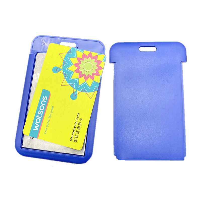 Fashion Slide Badge Holder Candy Color Nylon Lanyard Easy Push Case ID Tag Working Permit Work Pass Card Case Sleeve für Mitarbeiter – Detail 6